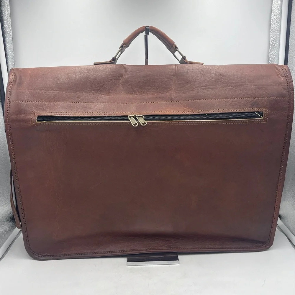 Cuero: Hand Crafted Genuine Goat Leather Laptop Computer Messenger Bag Briefcase